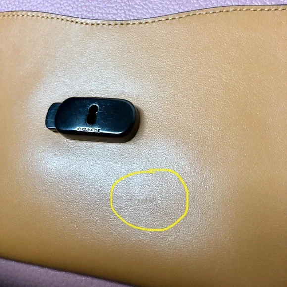 S⭕️LD‼️ Coach Tabby Top Handle 20 in Colorblock Leather - Picture 8 of 12